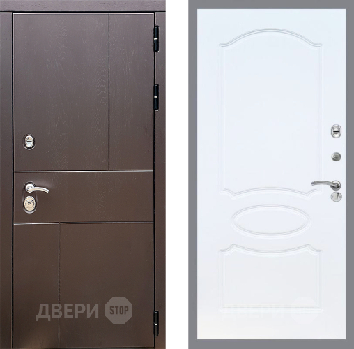 Дверь Стоп УРБАН ФЛ-128 Белый ясень в Люберцах