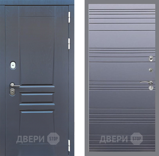 Дверь Стоп ПЛАТИНУМ Лайн Силк титан в Люберцах