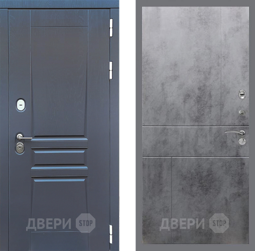 Дверь Стоп ПЛАТИНУМ ФЛ-290 Бетон темный в Люберцах