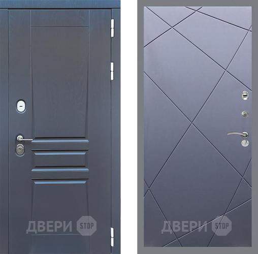 Входная металлическая Дверь Стоп ПЛАТИНУМ ФЛ-291 Силк титан в Люберцах