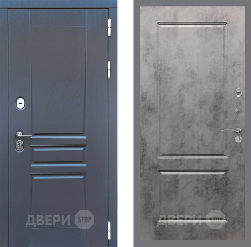 Дверь Стоп ПЛАТИНУМ ФЛ-117 Бетон темный в Люберцах