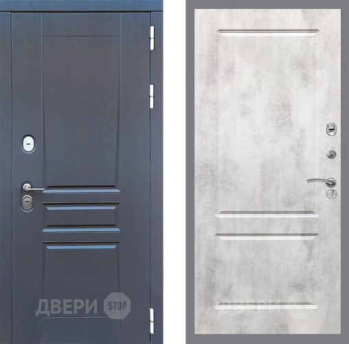 Дверь Стоп ПЛАТИНУМ ФЛ-117 Бетон светлый в Люберцах
