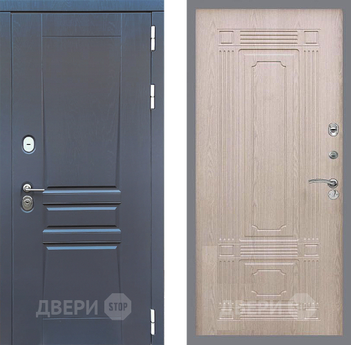 Входная металлическая Дверь Стоп ПЛАТИНУМ ФЛ-2 Беленый дуб в Люберцах