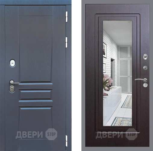 Дверь Стоп ПЛАТИНУМ Зеркало ФЛ-120 Венге в Люберцах