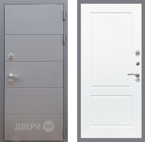 Дверь Стоп АРТ ГРАФИТ ФЛ-117 Силк Сноу в Люберцах