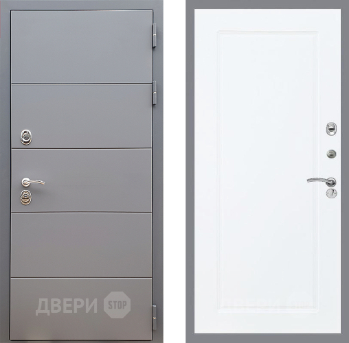 Дверь Стоп АРТ ГРАФИТ ФЛ-119 Силк Сноу в Люберцах
