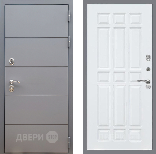 Дверь Стоп АРТ ГРАФИТ ФЛ-33 Силк Сноу в Люберцах