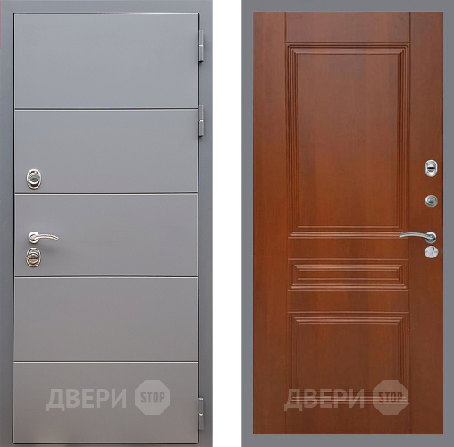 Входная металлическая Дверь Стоп АРТ ГРАФИТ ФЛ-243 Итальянский орех в Люберцах