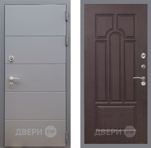 Входная металлическая Дверь Стоп АРТ ГРАФИТ ФЛ-58 Венге в Люберцах