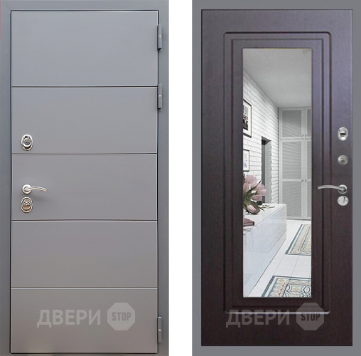 Дверь Стоп АРТ ГРАФИТ Зеркало ФЛ-120 Венге в Люберцах