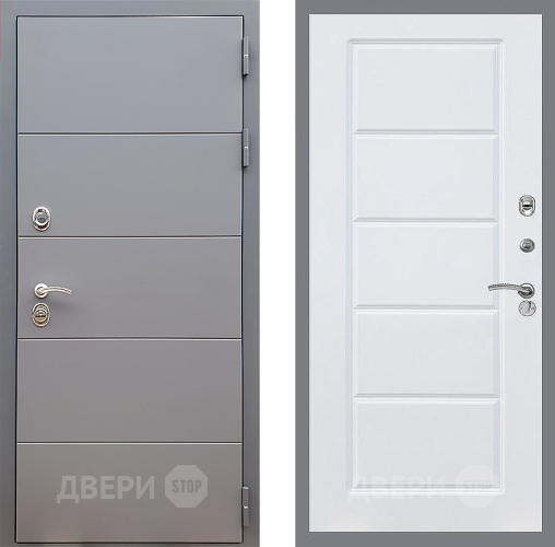 Дверь Стоп АРТ ГРАФИТ ФЛ-39 Силк Сноу в Люберцах