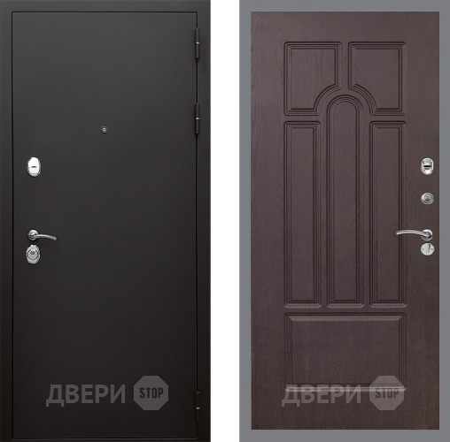 Входная металлическая Дверь Стоп КЛАССИК Шагрень ФЛ-58 Венге в Люберцах