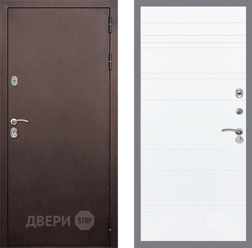 Дверь Стоп КЛАССИК Медь Лайн Силк Сноу в Люберцах