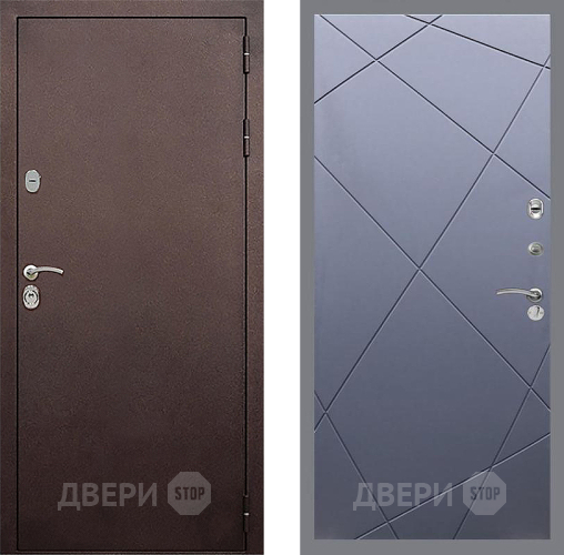 Дверь Стоп КЛАССИК Медь ФЛ-291 Силк титан в Люберцах