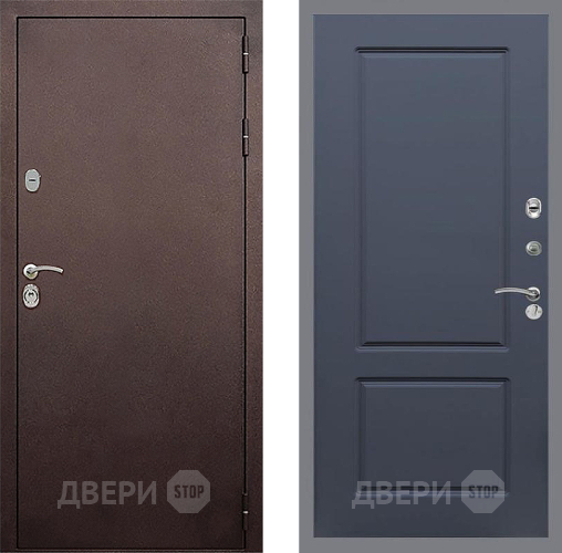 Входная металлическая Дверь Стоп КЛАССИК Медь ФЛ-117 Силк титан в Люберцах