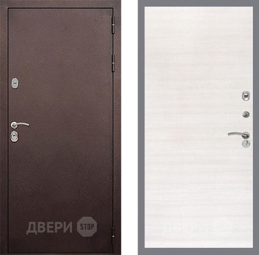 Входная металлическая Дверь Стоп КЛАССИК Медь Гладкая Акация светлая в Люберцах