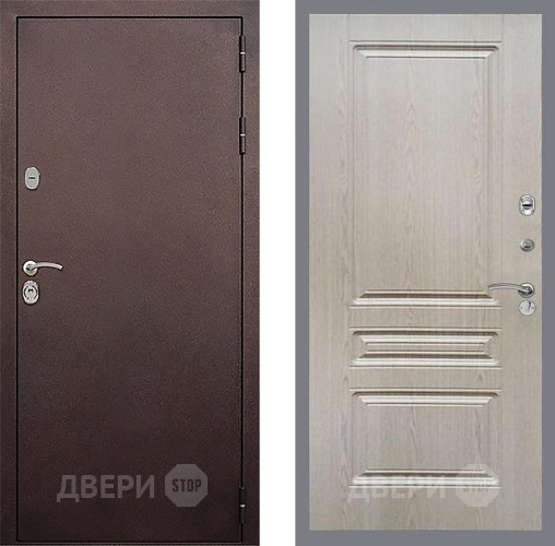 Дверь Стоп КЛАССИК Медь ФЛ-243 Беленый дуб в Люберцах