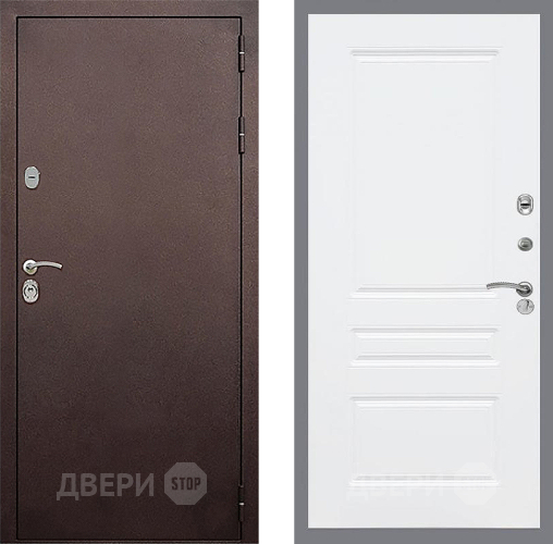 Дверь Стоп КЛАССИК Медь ФЛ-243 Силк Сноу в Люберцах