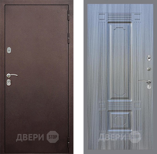 Входная металлическая Дверь Стоп КЛАССИК Медь ФЛ-2 Сандал грей в Люберцах