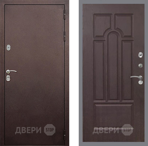 Входная металлическая Дверь Стоп КЛАССИК Медь ФЛ-58 Венге в Люберцах