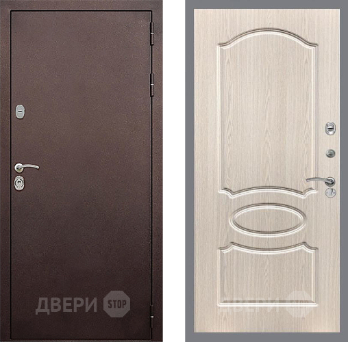 Дверь Стоп КЛАССИК Медь ФЛ-128 Беленый дуб в Люберцах