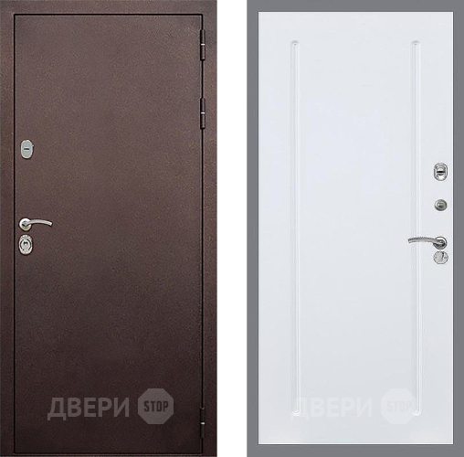 Входная металлическая Дверь Стоп КЛАССИК Медь ФЛ-68 Силк Сноу в Люберцах