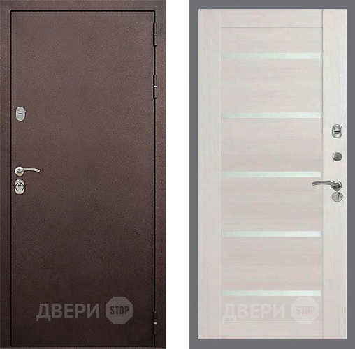 Входная металлическая Дверь Стоп КЛАССИК Медь СБ-14 Лиственница беж в Люберцах