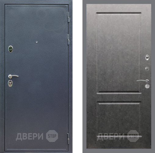 Дверь Стоп СИЛЬВЕР ФЛ-117 Штукатурка графит в Люберцах