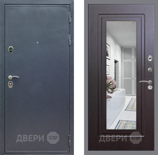 Дверь Стоп СИЛЬВЕР Зеркало ФЛ-120 Венге в Люберцах