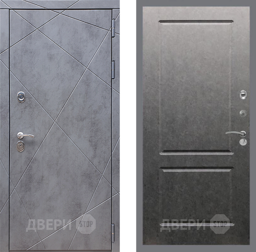 Дверь Стоп Лучи ФЛ-117 Штукатурка графит в Люберцах
