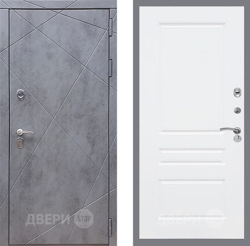 Дверь Стоп Лучи ФЛ-243 Силк Сноу в Люберцах