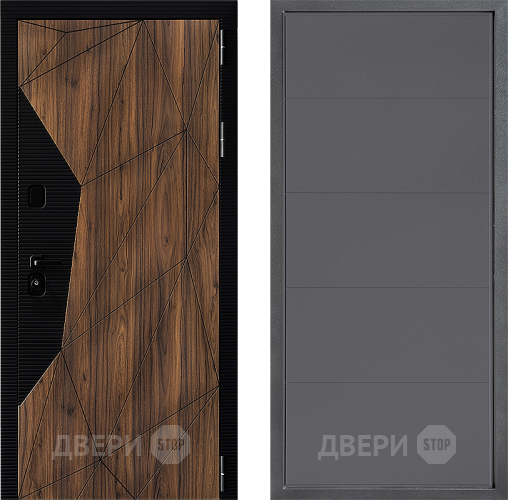 Входная металлическая Дверь Дверной континент ДК-11 ФЛ-649 Графит софт в Люберцах