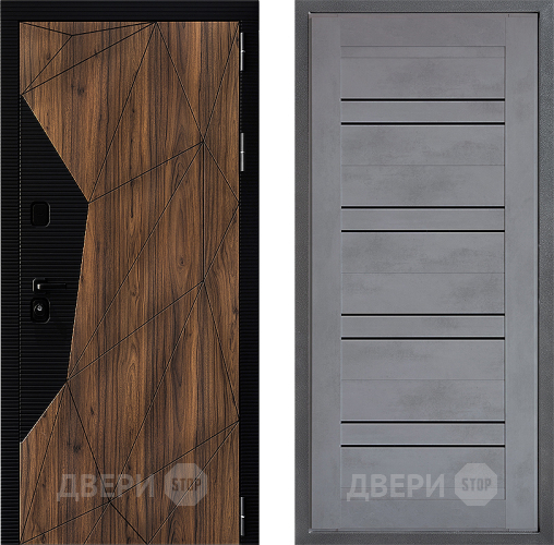 Входная металлическая Дверь Дверной континент ДК-11 ФЛ-49 Бетон серый в Люберцах
