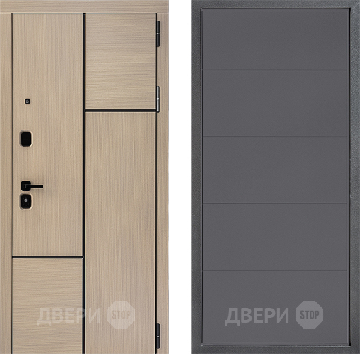 Входная металлическая Дверь Дверной континент ДК-14 ФЛ-649 Графит софт в Люберцах