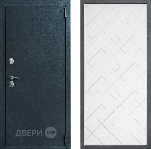Входная металлическая Дверь Дверной континент ДК-70 Дизайн ФЛ-Тиффани Белый софт в Люберцах