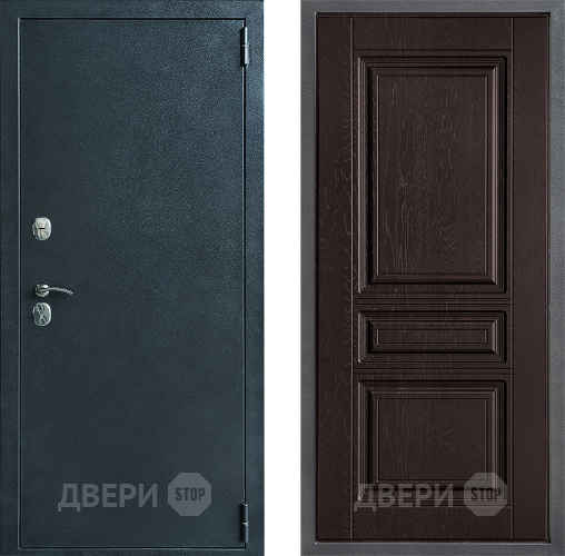 Входная металлическая Дверь Дверной континент ДК-70 Дизайн ФЛ-243 Дуб шоколадный в Люберцах