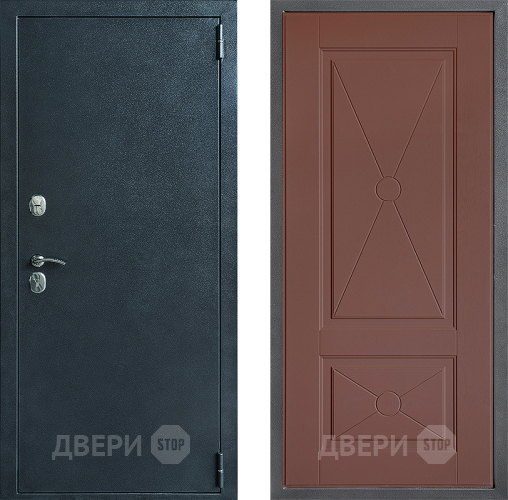 Входная металлическая Дверь Дверной континент ДК-70 Дизайн ФЛ-617 Ясень шоколадный в Люберцах