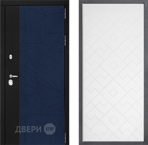 Входная металлическая Дверь Дверной континент ДК-9 ФЛ-Тиффани Белый софт в Люберцах