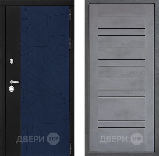 Дверь Дверной континент ДК-9 ФЛ-49 Бетон серый в Люберцах