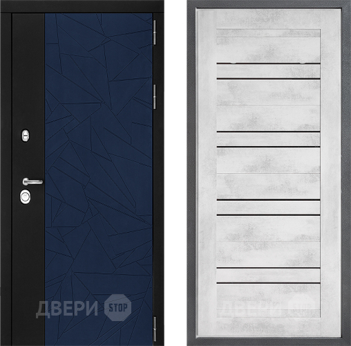 Дверь Дверной континент ДК-9 ФЛ-49 Бетон снежный в Люберцах