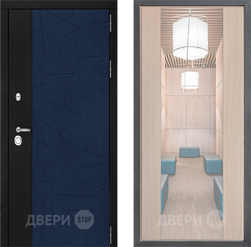 Дверь Дверной континент ДК-9 ФЛЗ-1 Зеркало Капучино в Люберцах
