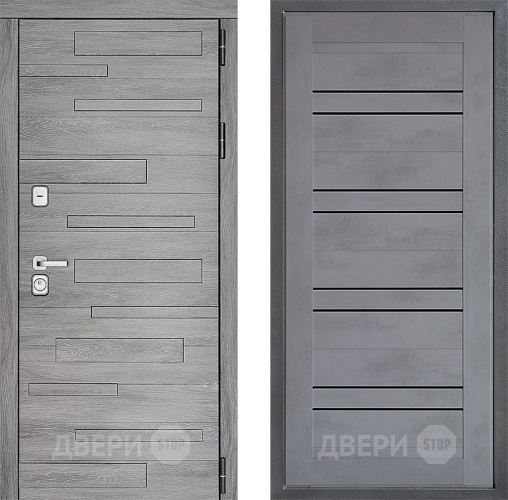 Дверь Дверной континент ДК-10 ФЛ-49 Бетон серый в Люберцах