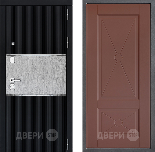 Входная металлическая Дверь Дверной континент ДК-13 ФЛ-617 Ясень шоколадный в Люберцах