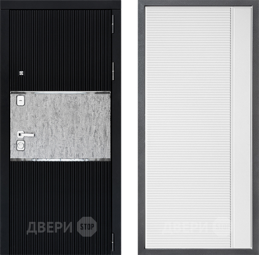 Входная металлическая Дверь Дверной континент ДК-13 ФЛ-757 Белое Стекло Софт милк в Люберцах