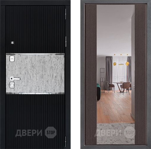 Дверь Дверной континент ДК-13 ФЛЗ-1 Зеркало Венге в Люберцах