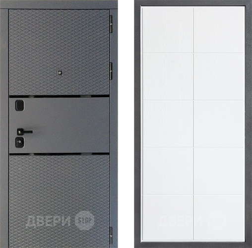 Дверь Дверной континент Диамант Дизайн ФЛ-Кватро Белое дерево в Люберцах