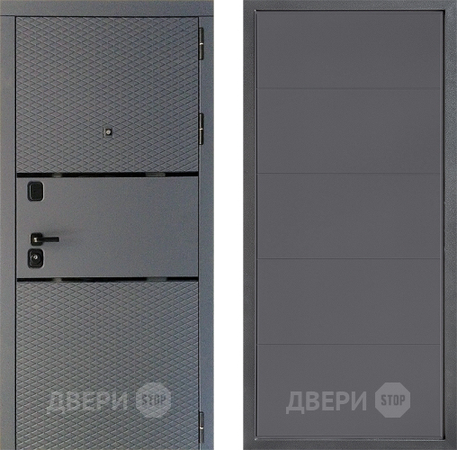 Входная металлическая Дверь Дверной континент Диамант Дизайн ФЛ-649 Графит софт в Люберцах