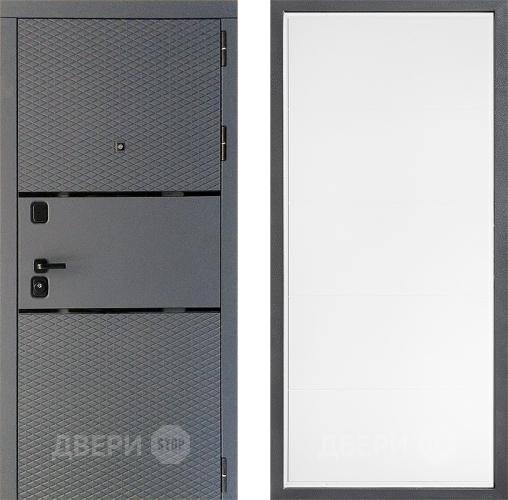 Входная металлическая Дверь Дверной континент Диамант Дизайн ФЛ-649 Белый софт в Люберцах