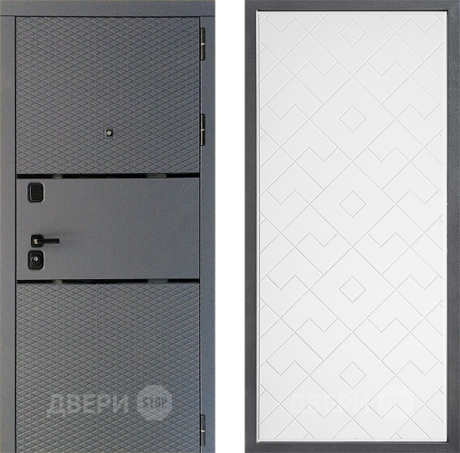 Дверь Дверной континент Диамант Дизайн ФЛ-Тиффани Белый софт в Люберцах