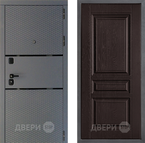 Дверь Дверной континент Диамант Дизайн ФЛ-243 Дуб шоколадный в Люберцах